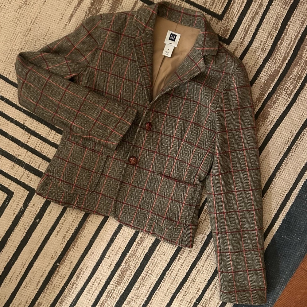 Vintage 90s Gap wool tweed blazer
